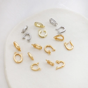 Ganci per pendenti in argento S925 con zirconi per la creazione di collane e gioielli fai da te