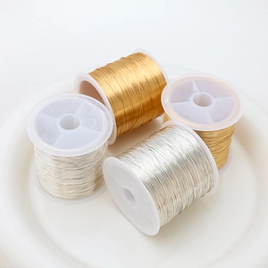 14K Gold Filled Color Retaining Soft Copper Wire For DIY Jewelry Making Shaping Beading Wrapping Metal Craft Wire Gold Silver