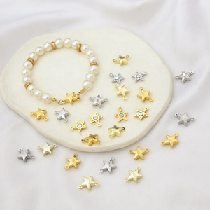 Fermoirs magnétiques en étoile pour bijoux DIY avec finition dorée sur bracelet