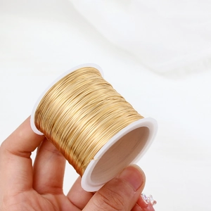 14K gold filled jewelry wire on white spool for DIY handcrafting and jewelry making