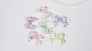 Irillerende acryl strikkralen in pastelkleuren voor DIY-sieraden en telefoonkettingen