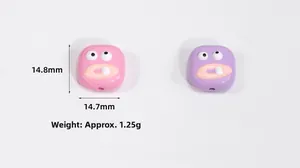 Détail des perles monstre en acrylique 14,8 mm avec yeux rigolos pour loisirs créatifs