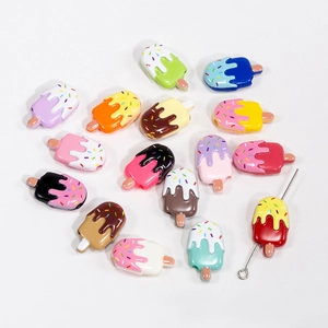 Kleurrijke acryl ijsjes kralen voor DIY sleutelhangers en sieraden accessoires