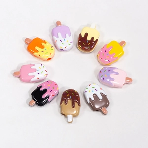 DIY acryl ijsblokjes kralen voor sieraden maken met kleurrijk dessert ontwerp