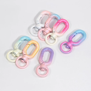 Colorful macaron lobster clasps with matte finish for DIY keychains and bags
