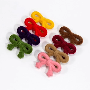 Pendentifs nœuds floqués faits main en sept couleurs pour porte-clés et bijoux DIY