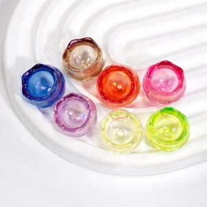 Cuentas de flores de lirio de los valles en siete colores para joyería DIY y horquillas