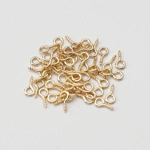 Lots de clous à œil en métal doré pour accessoires de création de bijoux DIY