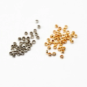 Flache runde 25mm Trennperlen für Schmuckherstellung in poliertem Gold und Silber