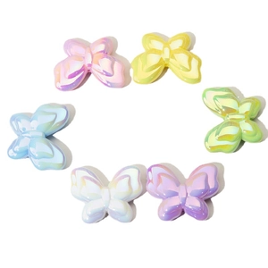 Kleurrijke aurora acryl vlinderkralen voor DIY sieraden en telefoon accessoires