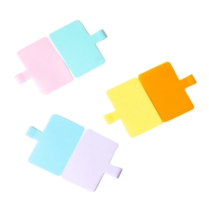Universal multi-color plastic phone lanyard connector pads for secure mobile cases