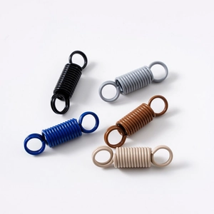 Ganci a molla colorati con anelli rotondi per portachiavi DIY in cinque finiture opache