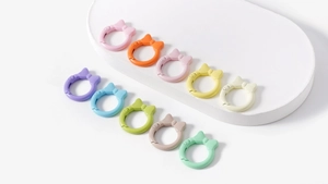 Anelli a molla in metallo a forma di fiocco in 9 colori pastello per portachiavi fai da te
