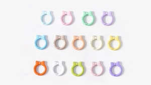 Fibbie ad anello a molla colorate a fiocco per portachiavi fai-da-te e accessori