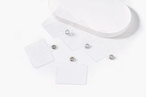 Lot de 5 patchs de lanière pour téléphone en PVC transparent avec œillets métalliques