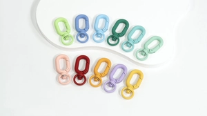 Colorful matte finish swivel lobster clasps for DIY keychains and bag accessories