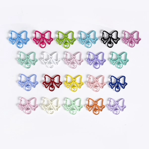 Colorful butterfly shaped metal alloy lobster clasps for DIY jewelry making accessories