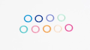 Set of 10mm colorful lacquered iron open jump rings for DIY jewelry making accessories