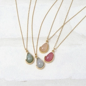 Onregelmatige Druppel Hanger Halsketting Voor Vrouwen Minimalistisch Roestvrij Staal 18K Vergulde Ketting Geometrische Sieraden Cadeau