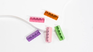 Bunte 25mm Klemmschließen mit Zähnen für DIY Band-Schmuckherstellung und Zubehörteile