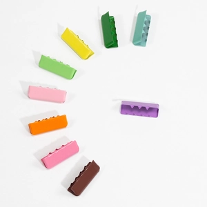 Bunte 25mm Metallbandklemmen mit Zähnen für DIY Schmuckherstellung und Gurtbandprojekte
