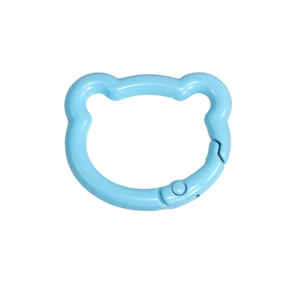 Lichtblauwe beervormige legering springring sluiting voor DIY sleutelhangers hobby