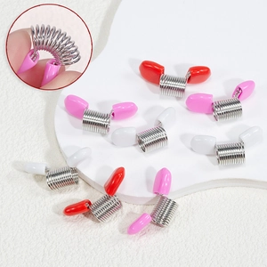 Bunte Feder-Perlenstopper für DIY-Schmuckherstellung und Sicherung von Schnurenden