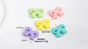 Detail van 32mm acryl strikkralen met 3mm opening en 4,5g gewicht voor DIY-sieraden