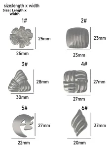 Guide des tailles pour boucles d'oreilles géométriques avec dimensions précises en mm
