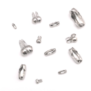 Connettori per Catena a Sfere in Acciaio Inossidabile Chiusure a Crimpare Accessori per Gioielli Fai da Te Collana Bracciale