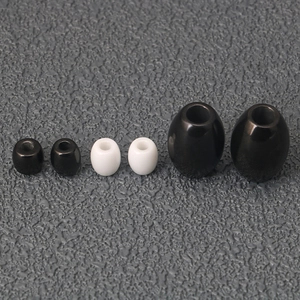 Ceramic Oval Bead Pendant DIY Jewelry Accessories Black White Porcelain Barrel Beads For Necklace Bracelet Making
