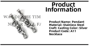 Détail macro de pendentifs squelettes gothiques en acier inoxydable pour bijoux