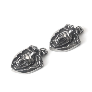 Vintage stainless steel Egyptian pharaoh skull snake shields pendants for men and women