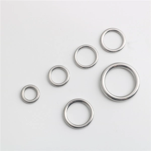 Set of 6 assorted sizes stainless steel seamless round ring accessories for DIY jewelry