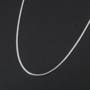 Sleek silver herringbone flat snake chain necklace made of durable stainless steel