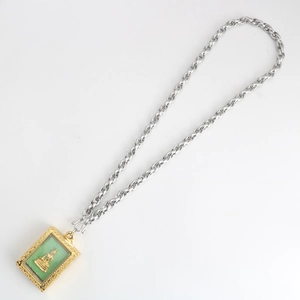 Collier Chaîne Torsadée en Acier Inoxydable Pendentif Bouddha en Or Alliage Bijoux Amulette Ethnique Religieuse pour Homme Femme