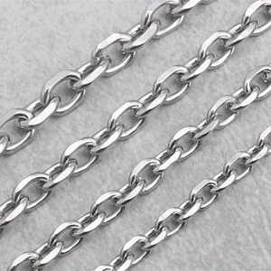 Edelstahl Ankerkette Halskette Für Herren Damen Poliert Industrieller Minimalismus Gliederkette Schwere Metall Schmuck Zubehör