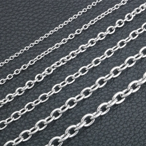 Collar de Cadena de Cable de Acero Inoxidable Pulido Minimalista Clásico Cadena en O para Hombres Mujeres Joyería Accesorio