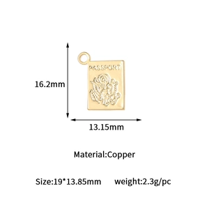 Macro shot showing size parameters and details of gold passport tree of life pendant