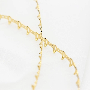 Detail van de 14K vergulde halve maan schakelketting voor DIY sieraden maken en ontwerpen