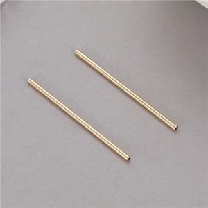 Perles tubes droits mats en or 14K pour bijoux DIY et bracelets en perles