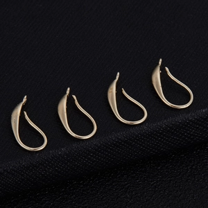 14K Vergoldete Messing Ohrhaken DIY Schmuckherstellung Handgefertigte Fischhaken Earwire Ohrring Zubehör Für Damen Schmuck