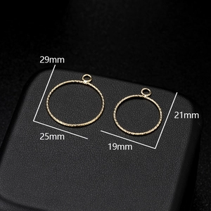 Luxe Koperen Getextureerde Ronde Hanger Voor DIY Sieraden Maken Spiraal Geweven Cirkel Charm Voor Ketting Accessoires