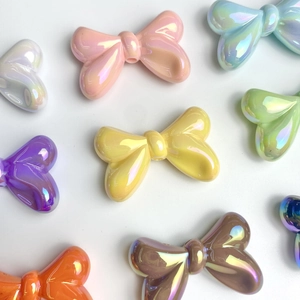 Irisierende cremefarbene Schleifenperlen in Pastelltönen für DIY-Schmuck und Anhänger