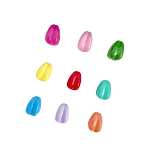 Colorful tulip flower acrylic loose beads for DIY handmade jewelry and phone chains