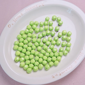 Light green 10mm dopamine acrylic beads for DIY handmade jewelry and phone chains