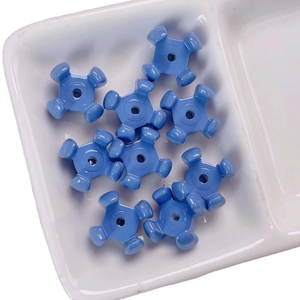 Cuentas de acrílico azul cielo en forma de estrella para hacer joyas artesanales