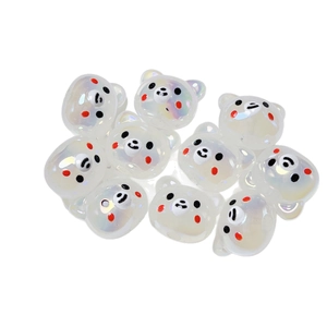 Irillerende acryl beer kralen voor DIY sieraden met een lichtgevende jelly afwerking