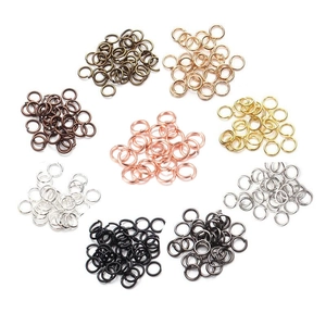 Metal Open Jump Rings DIY Jewelry Making Findings Connector Circles Gold Silver Rose Gold Electroplated Accessories For Jewelry Handmade