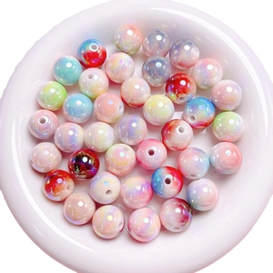 Perle in acrilico 16mm con sfumatura UV colorata per gioielli fai da te e portachiavi